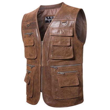 Men’s leather vest